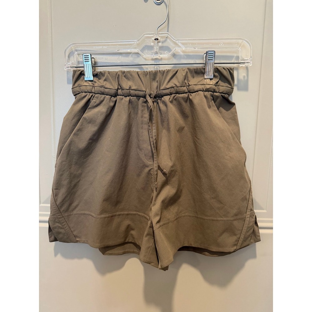 Lululemon Cinchable Waist High Rise Woven Shorts Brown Size XXS